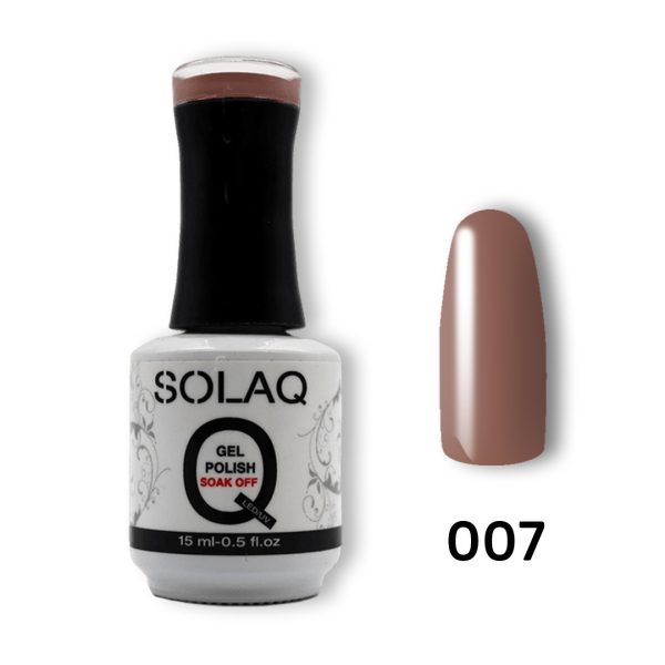007-SOLAQ-NAIL-POLISH Ημιμόνιμο Βερνίκι 15ml - Milk Choco (007)