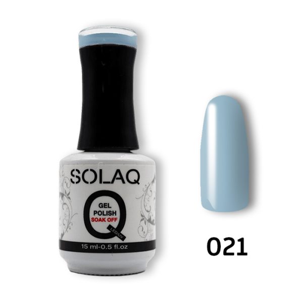 021-SOLAQ-NAIL-POLISH Ημιμόνιμο Βερνίκι 15ml - Light Blue Steel (021)