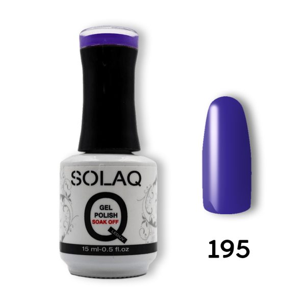 195-SOLAQ-NAIL-POLISH Ημιμόνιμο Βερνίκι 15ml - Persian Indigo (195)