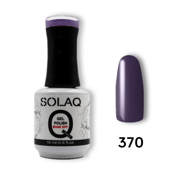 370-SOLAQ-NAIL-POLISH Ημιμόνιμο Βερνίκι 15ml - Dark Violet (370)