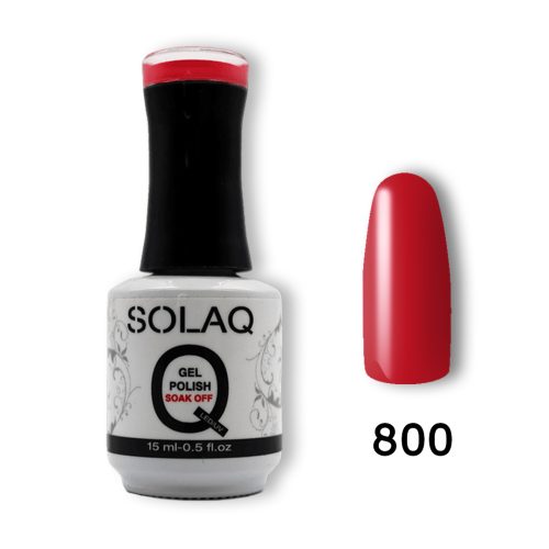 800-SOLAQ-NAIL-POLISH Ημιμόνιμο Βερνίκι 15ml - Ferrari Red (800)