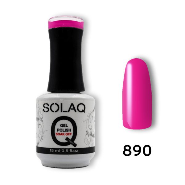 890-SOLAQ-NAIL-POLISH Ημιμόνιμο Βερνίκι 15ml - Deep Pink (890)