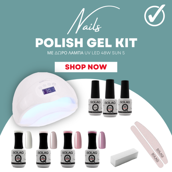 NAILS POLISH GEL KIT Nails Kit Polish Gel SOLAQ