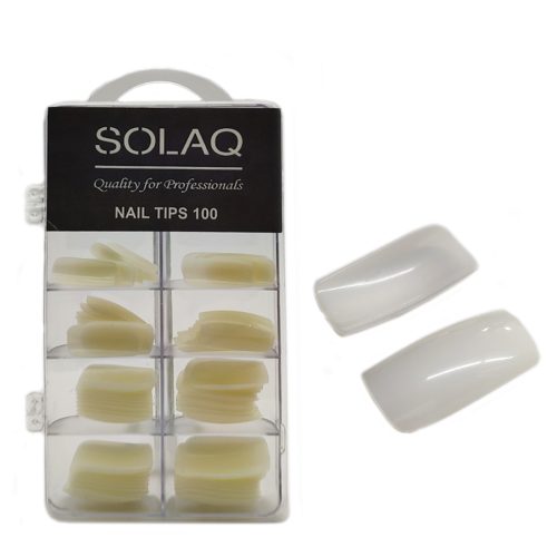 TIPS-100-NO-PILLOW Tips Νυχιών χωρίς εγκοπή Natural 100 τεμ.