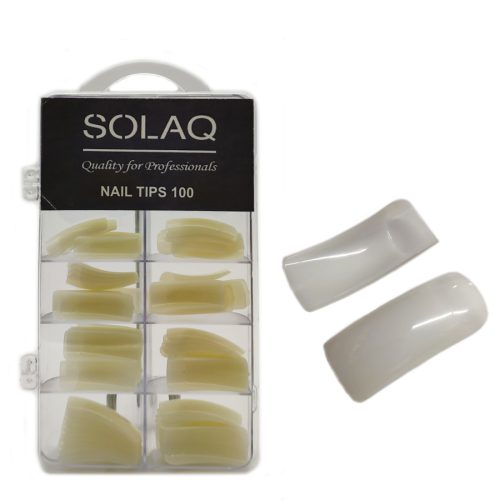 TIPS-100-PILLOW Tips Νυχιών με εγκοπή Natural 100 τεμ.