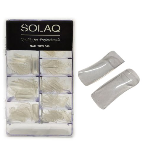 TIPS-500-CLEAR Tips Νυχιών με εγκοπή Clear 500 τεμ.