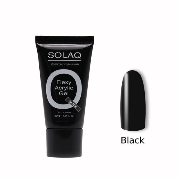 acrygel30-BLACK SOLAQ Flexy Acrylic Gel 30gr