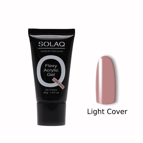 acrygel30-LIGHT-COVER SOLAQ Flexy Acrylic Gel 30gr